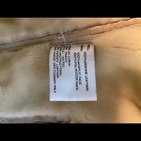 Thick tan leather coat - Picture 2 of 8